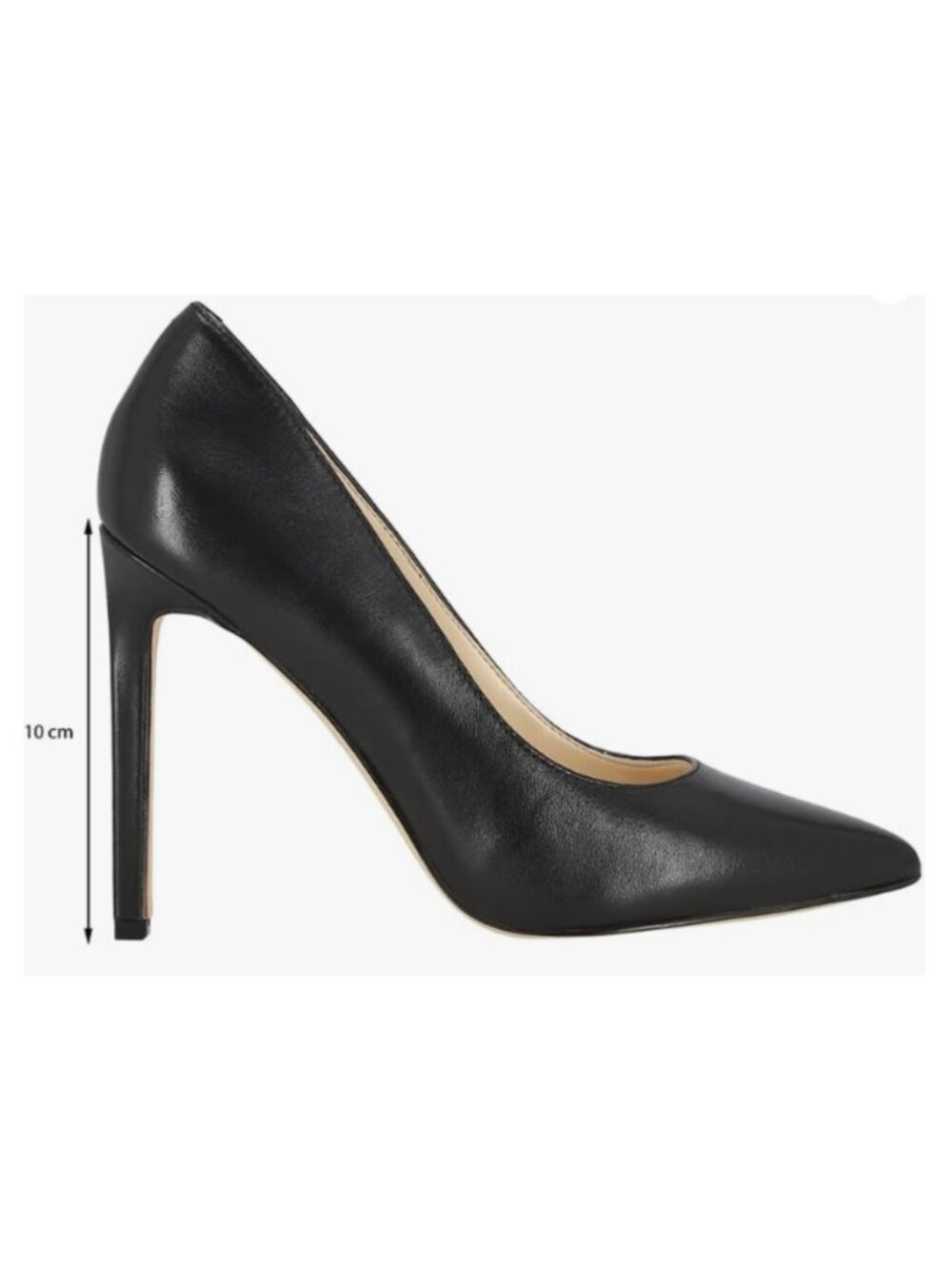 Nine West Women's Tatiana Leather Pump Women's 8.5 W Classic‎ Work Stiletto Heel - Picture 2 of 8